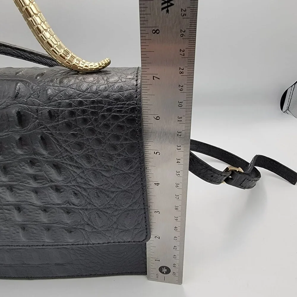 House of Harlow 1960 Leather Crossbody Bag with Snake Handle - Picture 11 of 16